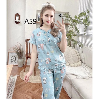 đồ bộ mặc nhà chất thô kate
