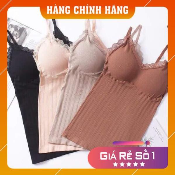 Áo bra kết hợp áo 2 dây dáng dài Cotton Polyamide siêu co giãn, Freesize 40-65kg FLA38