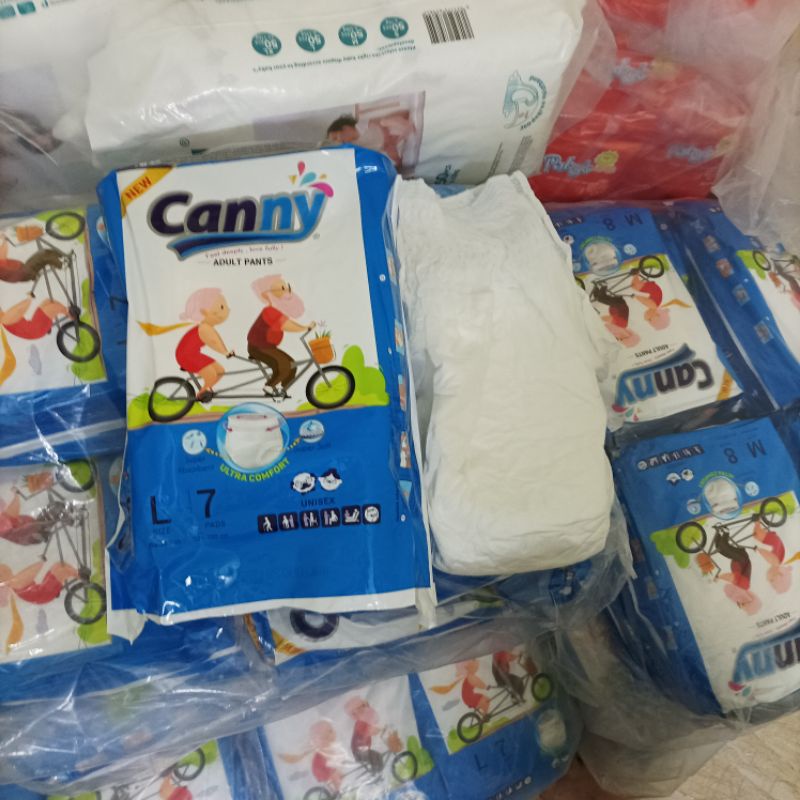 Bỉm quần Canny cao cấp (10 gói M80- L70 từ 40-75)dành cho người già và phụ nữ sau sinh