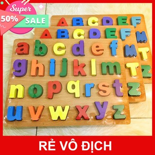(Miễn phí vận chuyển) Combo bộ 3 món : Bảng Chữ Cái Tiếng Việt Bằng Gỗ, Bảng Chữ Số, Bảng Hình khối (giúp bé phát triển)