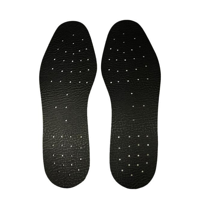 Lót giày da nam khử mùi cao cấp mang êm chân - Miếng lót giày da bò thật đi giày tây, thể thao, giày sneaker màu đen da