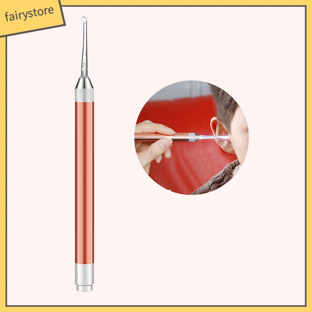 Dụng Cụ Lấy Ráy Tai Bằng Hợp Kim Nhôm Có Đèn Tiện Dụng