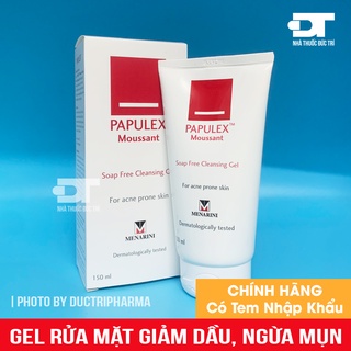 [CHÍNH HÃNG] Sữa rửa mặt ngăn dầu giảm mụn PAPULEX MOUSSANT GEL 150ml