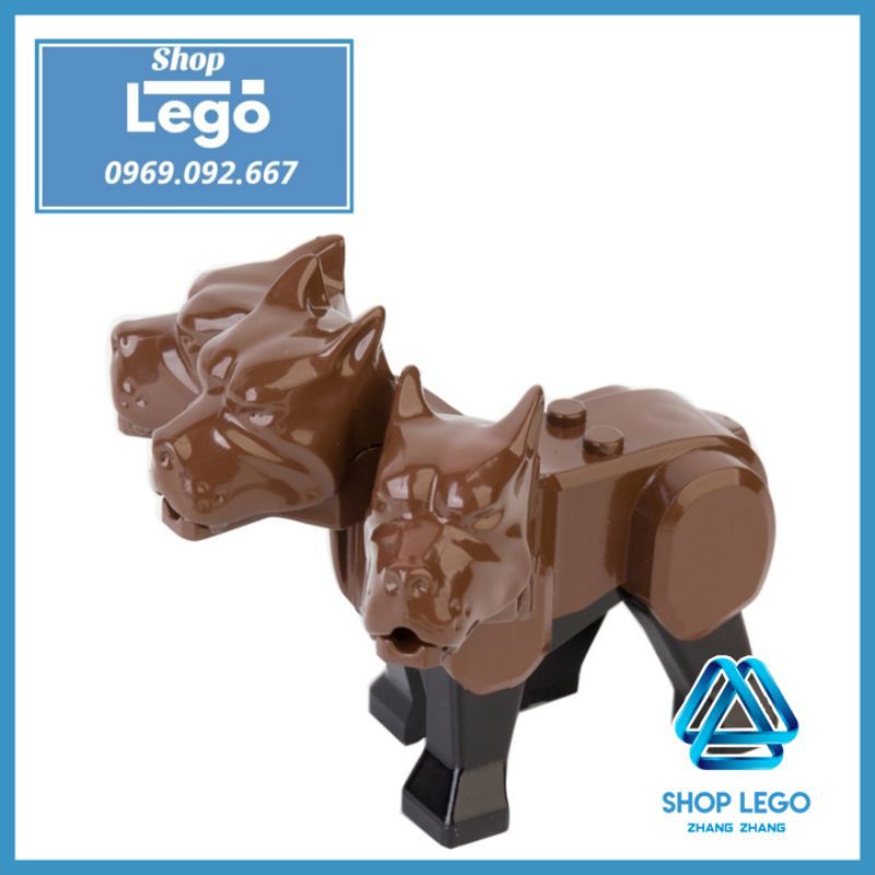 Xếp hình chó ba đầu Cerberus canh cổng địa ngục trong Harry Potter Lego Minifigures Koruit Xp326