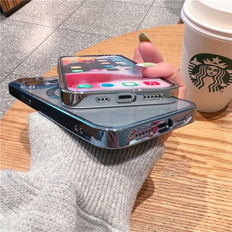 Lens full protector film protective Magnetic clear electroplated case For iPhone X XS Max XR 7 8 Plus SE 2020 2022 SE3 Wireless Charger cover