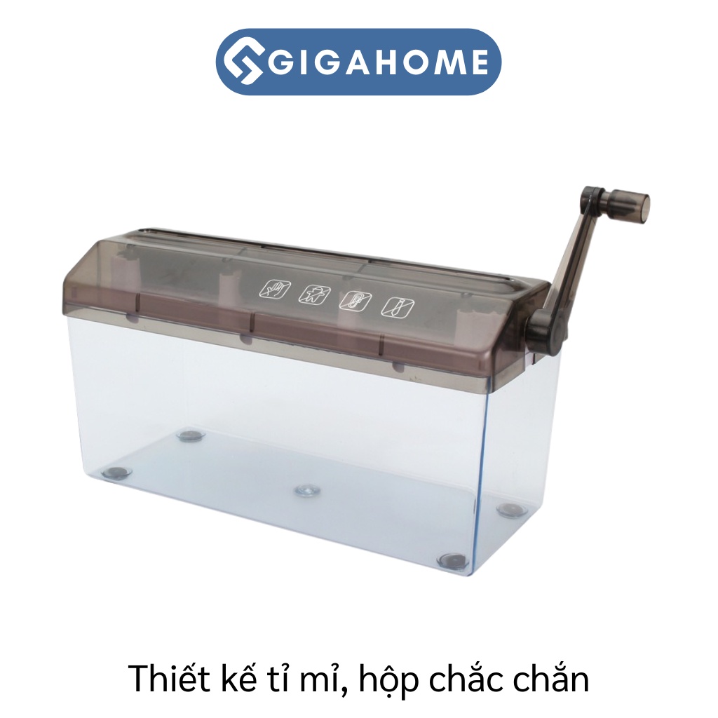 Máy Cắt Giấy Huỷ Tài Liệu GIGAHOME A4 Thủ Công Cao Cấp Màu Đen 1007