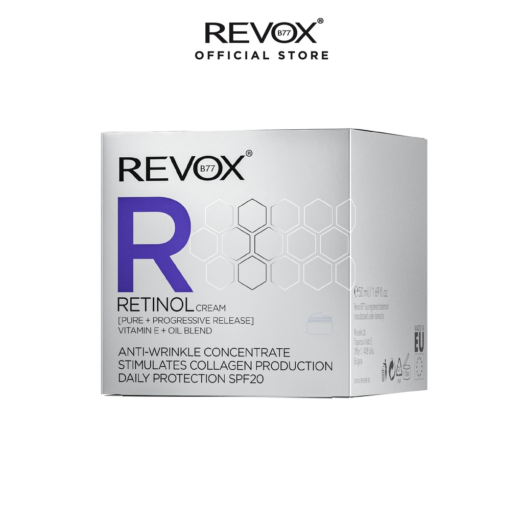 Kem dưỡng ngăn ngừa lão hóa chứa retinol cho da mặt Revox B77 R Retinol - 50ml