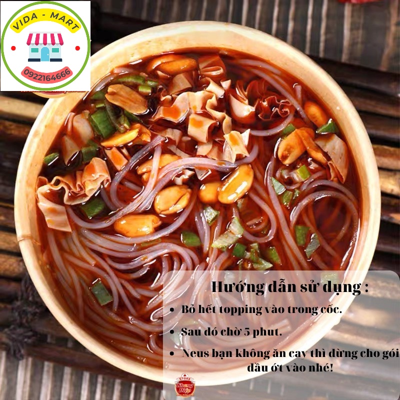 Miến Cay Trùng Khánh Thùng 6 Hộp/132g Có Vị Chua Cay Rất Đặc Trưng Mùi Hương Thơm Ngào Ngạt (SP002238)