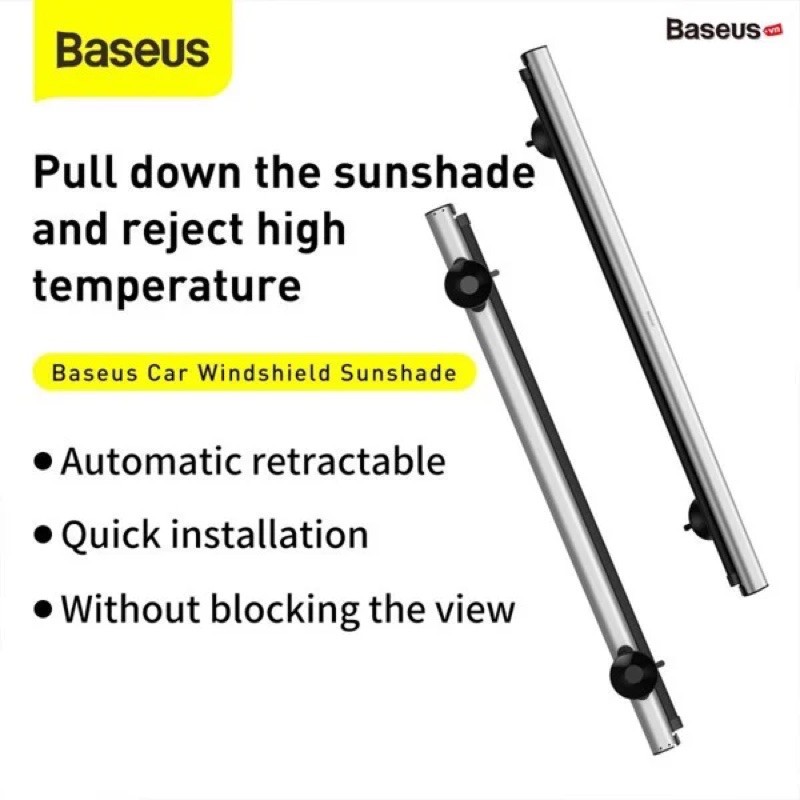 Màn kéo che nắng cửa kính trước dùng cho xe ô tô Baseus Auto Close Car Front Window Sunshade