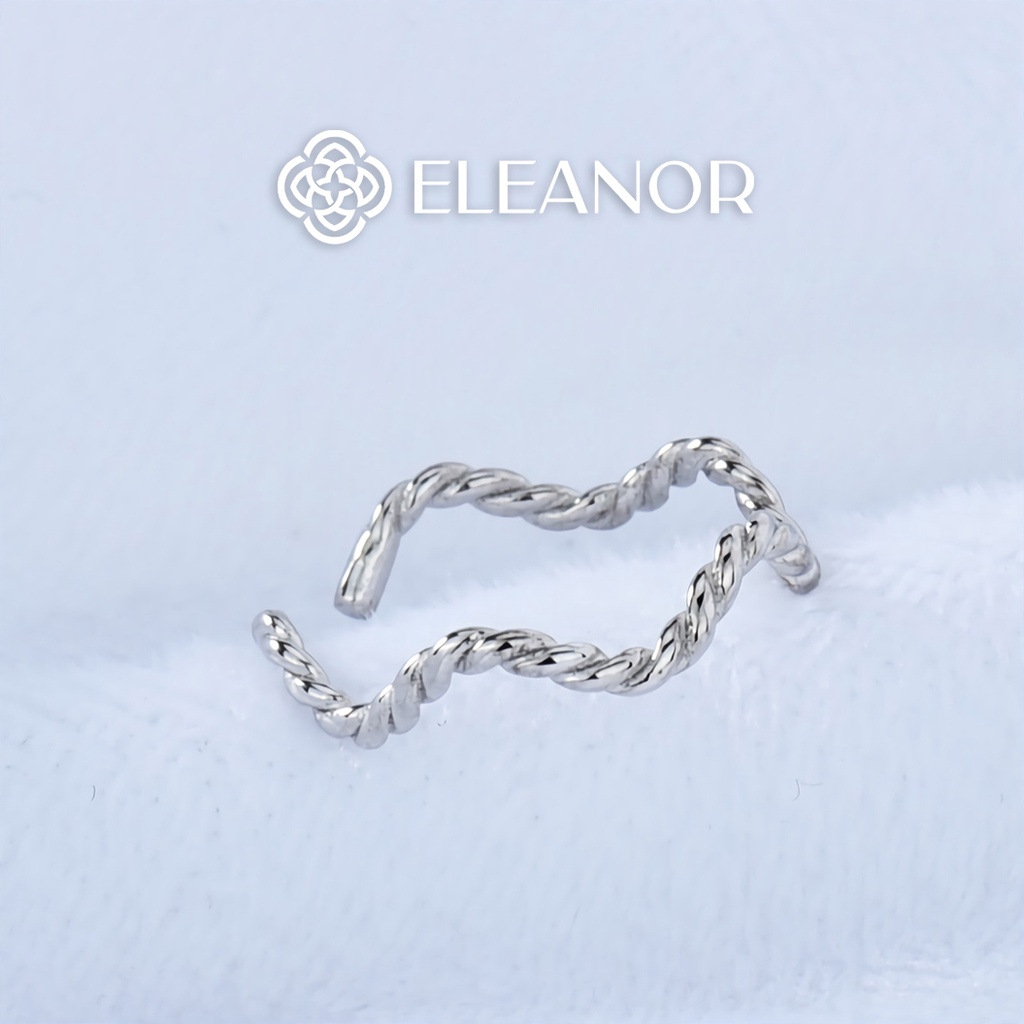 Nhẫn Bạc Eleanor Hình Gấp Khúc Thanh Mảnh Cho Nữ SP001416