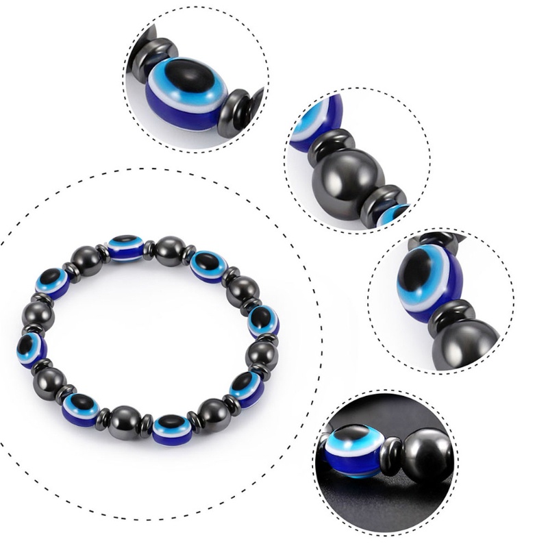 Vòng tay đá Hematite từ tính chăm sóc sức khỏe