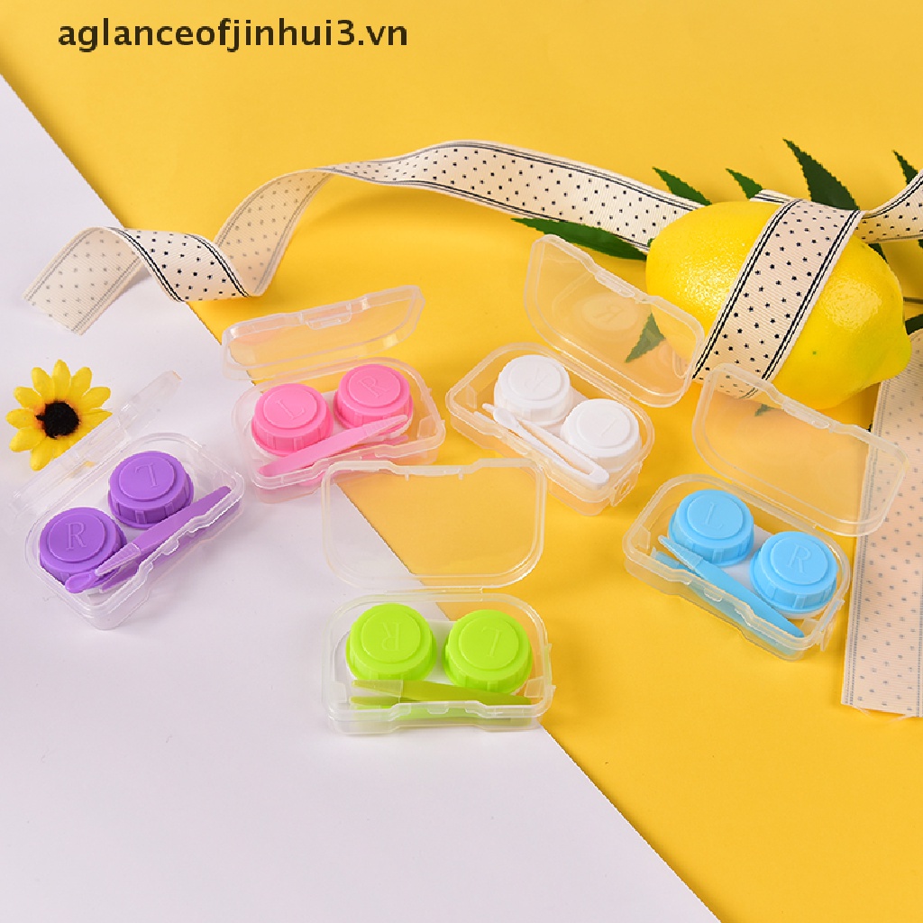 Hộp Đựng Kính Áp Tròng Mini Trong Suốt