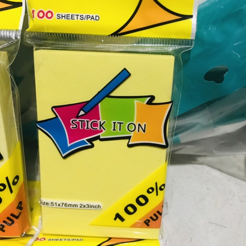 Giấy Nhớ Giấy Ghi Chú Stick It ON 100 tờ Vàng 1 tệp