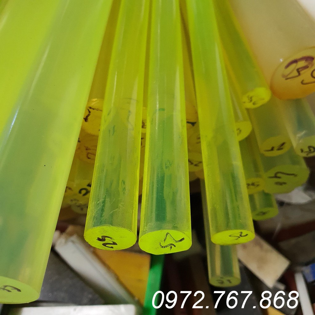 Thanh nhựa PU tròn dài 500mm