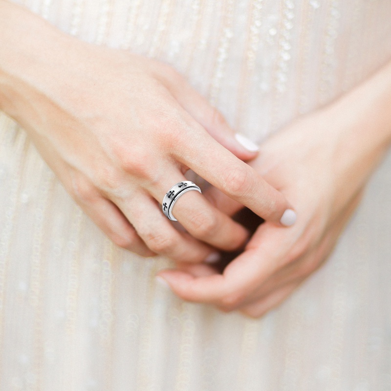 Tmdbyx Nhẫn Trang Sức Chất Liệu Thép Không Gỉ y2k Có Thể Xoay Giúp Giảm Căng Thẳng