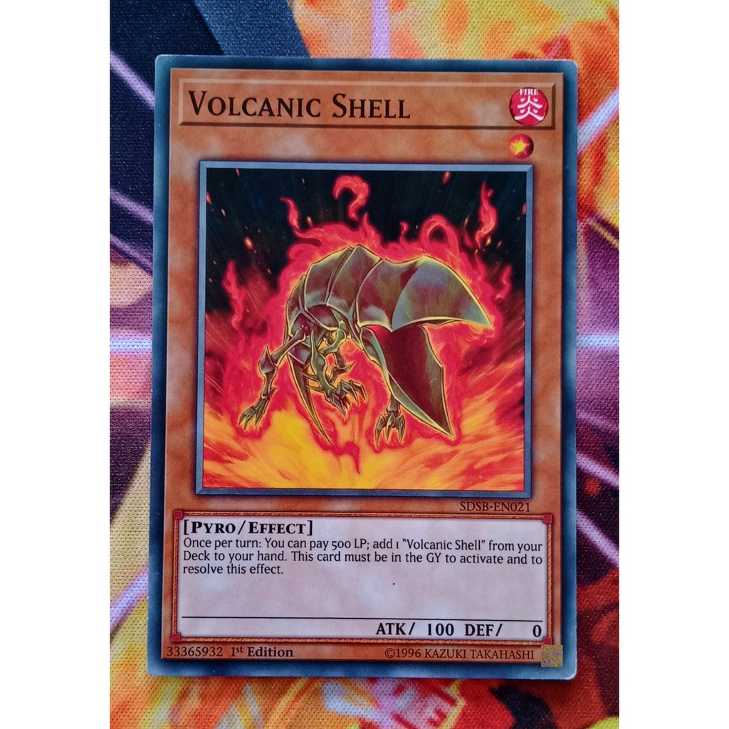 [ ĐẬU PHỘNG ] THẺ BÀI YUGIOH MINT 90 - TCG -Volcanic Shell - SDSB-EN021 - Common 1st Edition