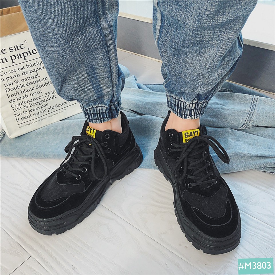 Giày Sneaker Nam Chunky Tăng Chiều Cao MINSU M3803 Giày Thể Thao Nam Độn Đế Hàn Quốc Cực Ngầu Khi Đi Học, Chơi, Du Lịch