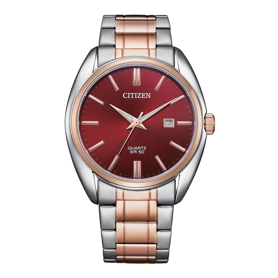 Đồng Hồ Nam Citizen Dây Thép Không Gỉ BI5104-57X - Mặt Đỏ