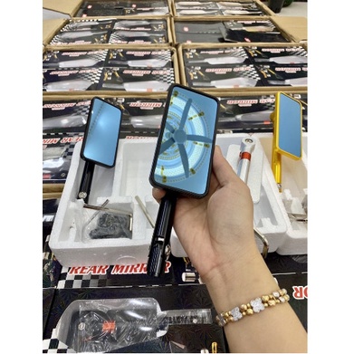 Gương Xe Máy Kiểu Iphone Rizoma Cao Cấp Nhôm CNC