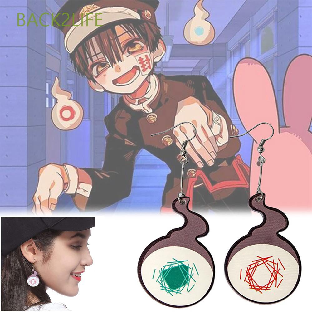 2 Bông Tai Acrylic Hình Hanako-Kun Thời Trang Cho Nữ