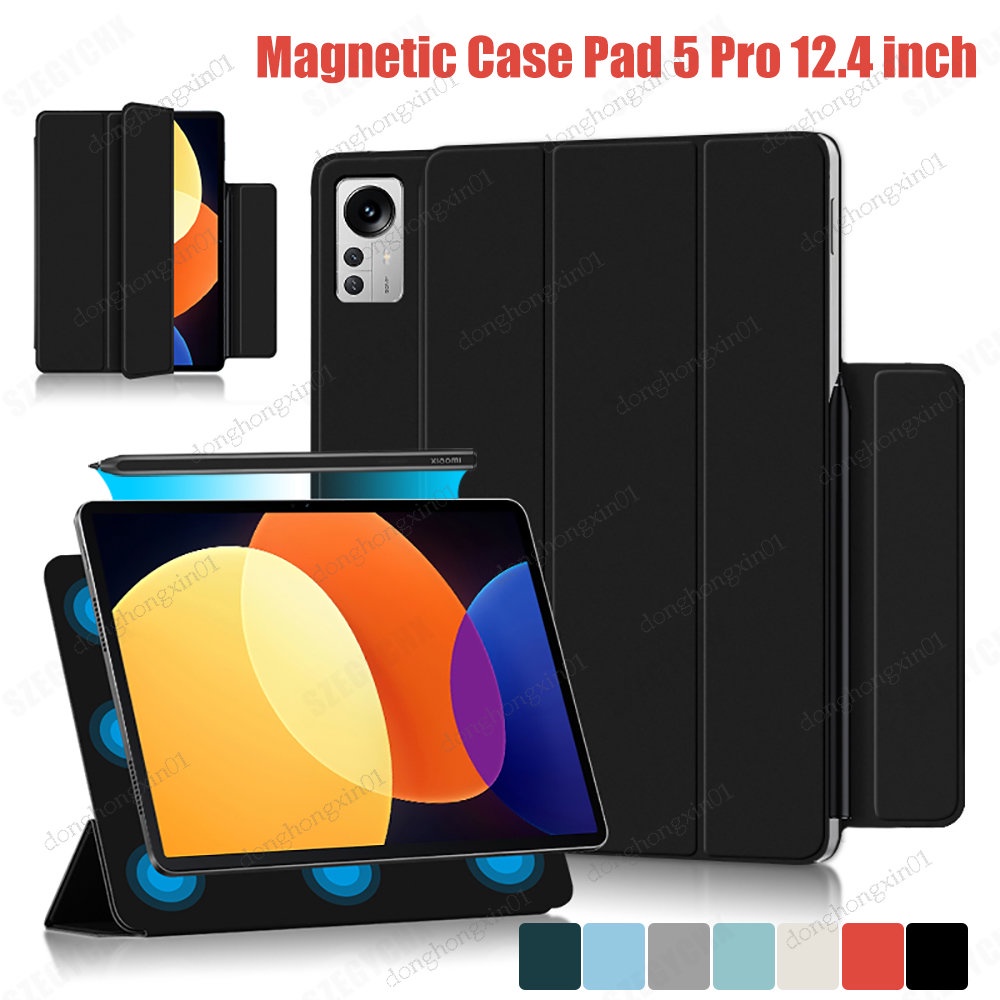 Bao Da Máy Tính Bảng Từ Tính Cho XiaoMi Pad 5 Pro 12.4 inch 2022 Xiao Mi Pro 12.4" Vỏ Thông Minh