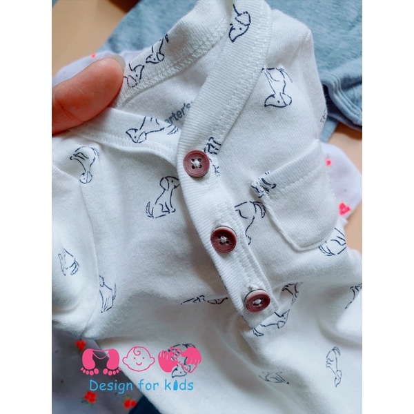 Túi ngủ (mặc nằm điều hòa) hãng Carter's xuất xịn vải cotton cho bé