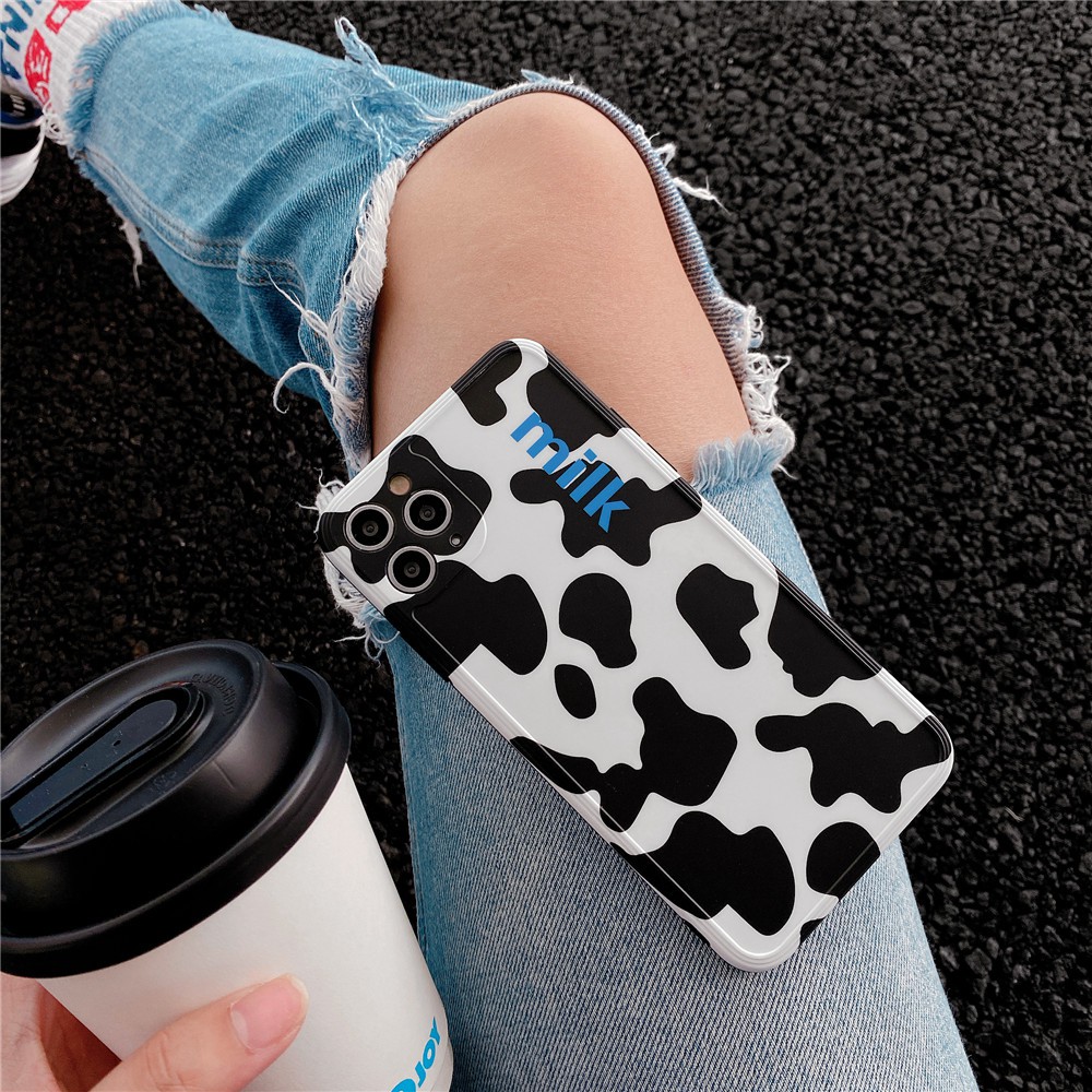 Ốp Điện Thoại Bảo Vệ Camera Họa Tiết Bò Sữa Cho Iphone 11 Pro Max Xs Max Xr I7 | BigBuy360 - bigbuy360.vn