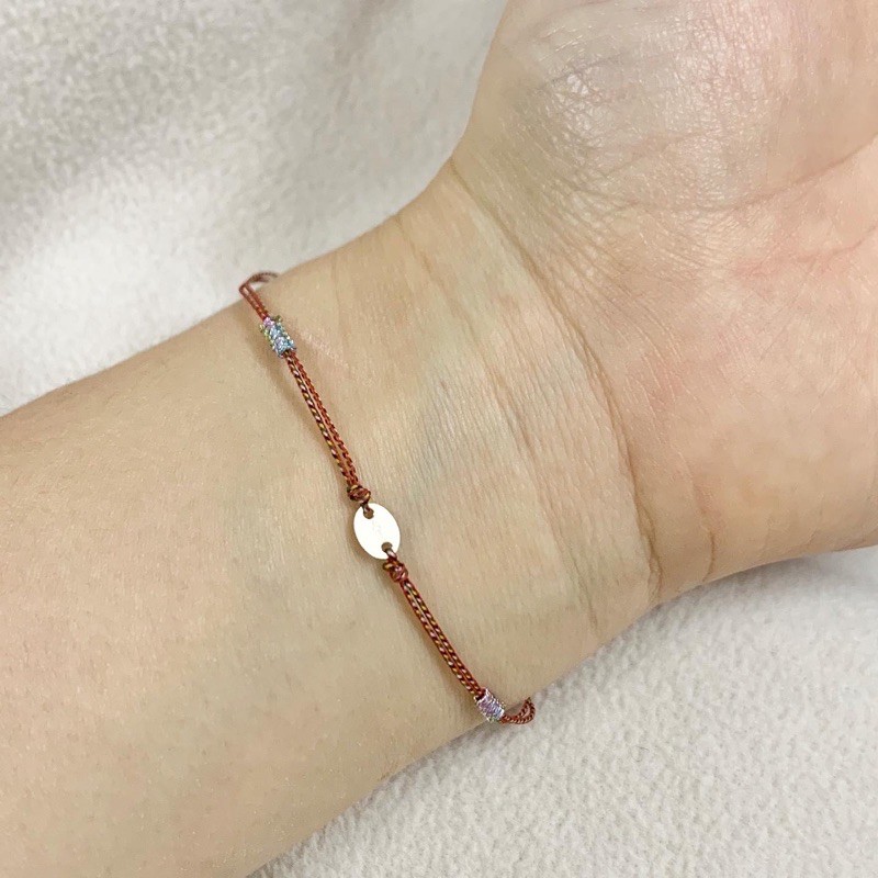 Vòng Tay Chỉ Ngũ Sắc Xanh Bạc Vòng Tay Nam Nữ May Mắn Charm Bạc 925