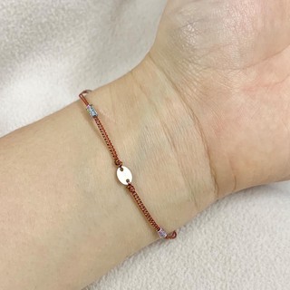 Vòng Tay Chỉ Ngũ Sắc Xanh Bạc Vòng Tay Nam Nữ May Mắn Charm Bạc 925