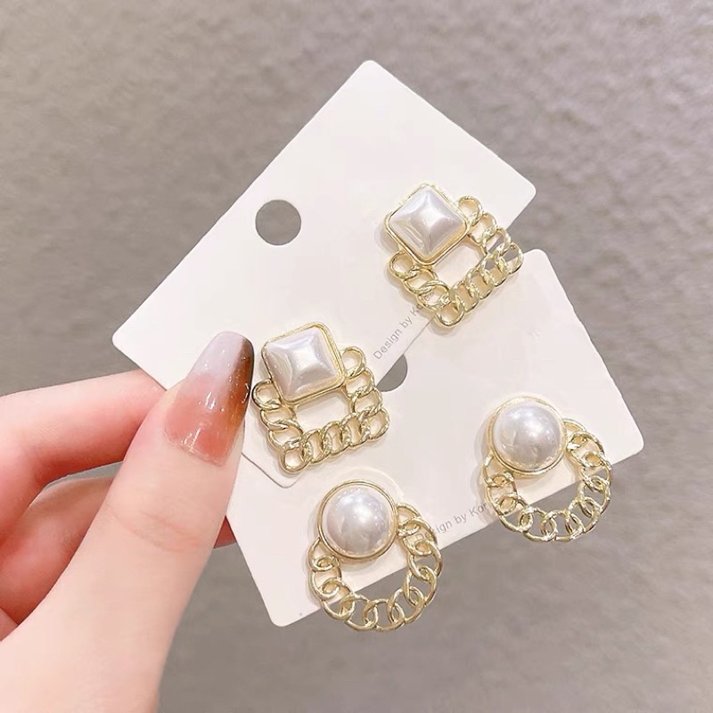 Hoa tai cá tính, hoa tai ziczac, hoa tai Hàn Quốc mới lạ