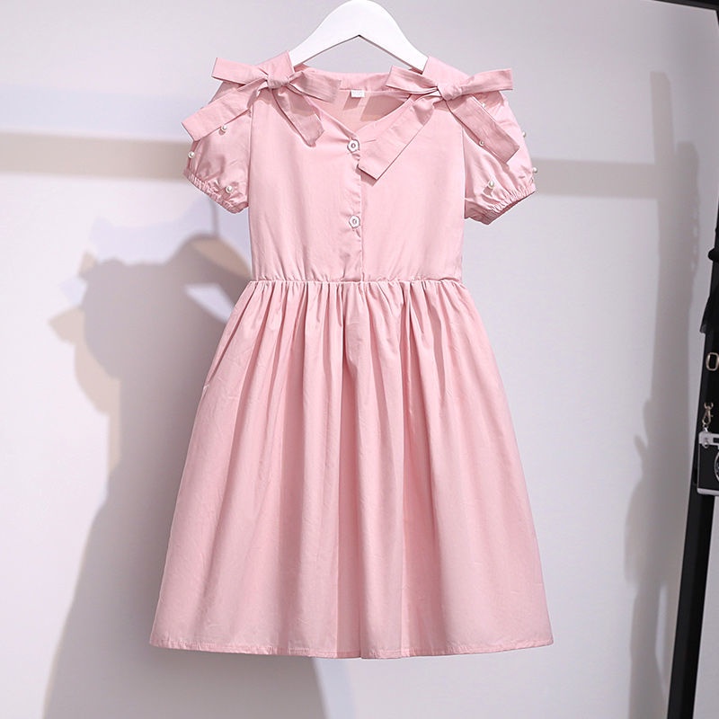 Đầm Tay Ngắn Thiết Kế Mỏng Phong Cách Thời Trang Mới 2022 Dành Cho Bé Gái