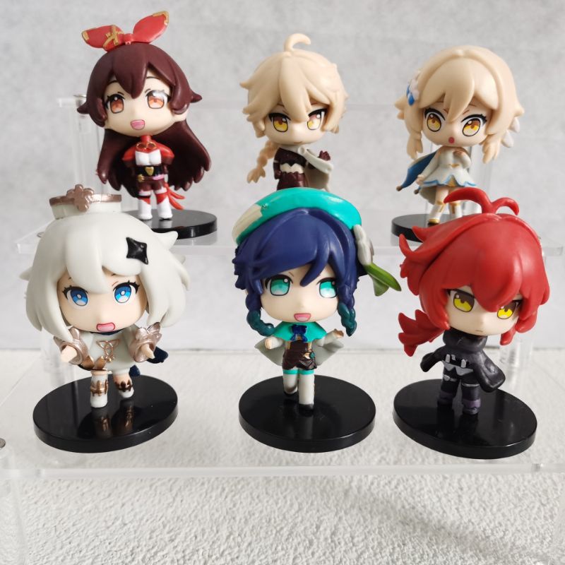 Mô hình nhân vật chibi genshin impact dễ thương nhiều nhân vật Diluc,paimon,venti,amber