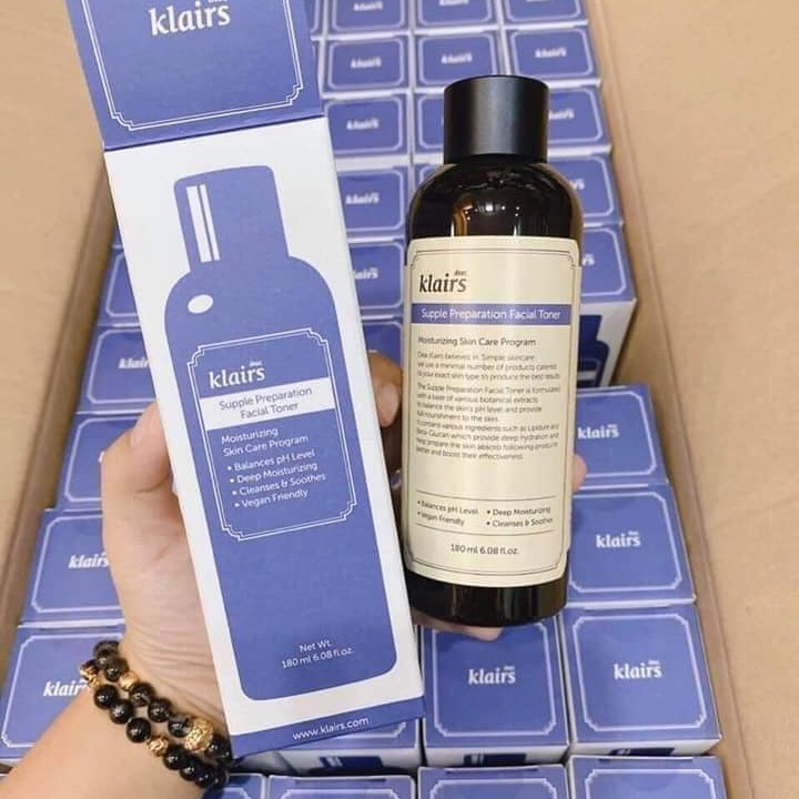 TONER KLAIRS - Nước Hoa Hồng Cho DA NHẠY CẢM Klairs Supple Preparation Facial Toner 180ML