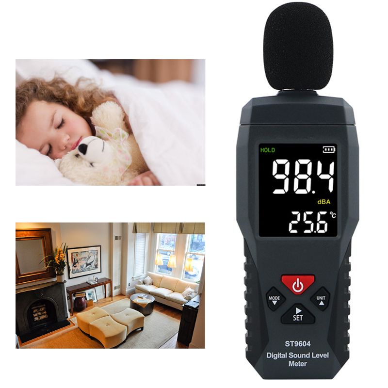 Thiết Bị Đo Mức Âm Thanh Kỹ Thuật Số Mini 30-130dB