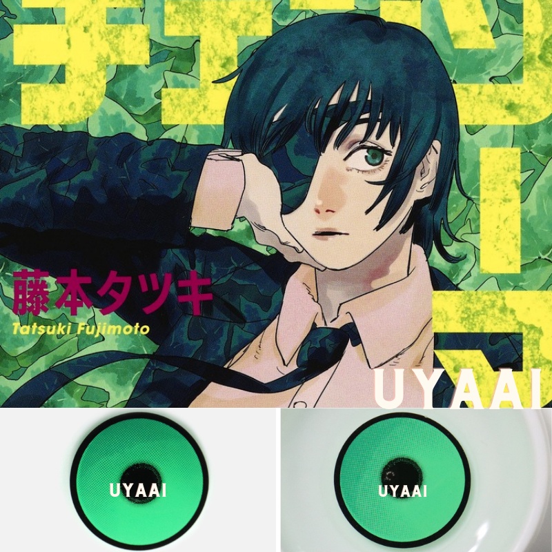 1 Cặp Kính Áp Tròng Dùng Hóa Trang Anime Eye Lense Makima Chainsaw