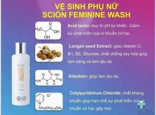 DUNG DỊCH VỆ SINH PHỤ NỮ SCION
