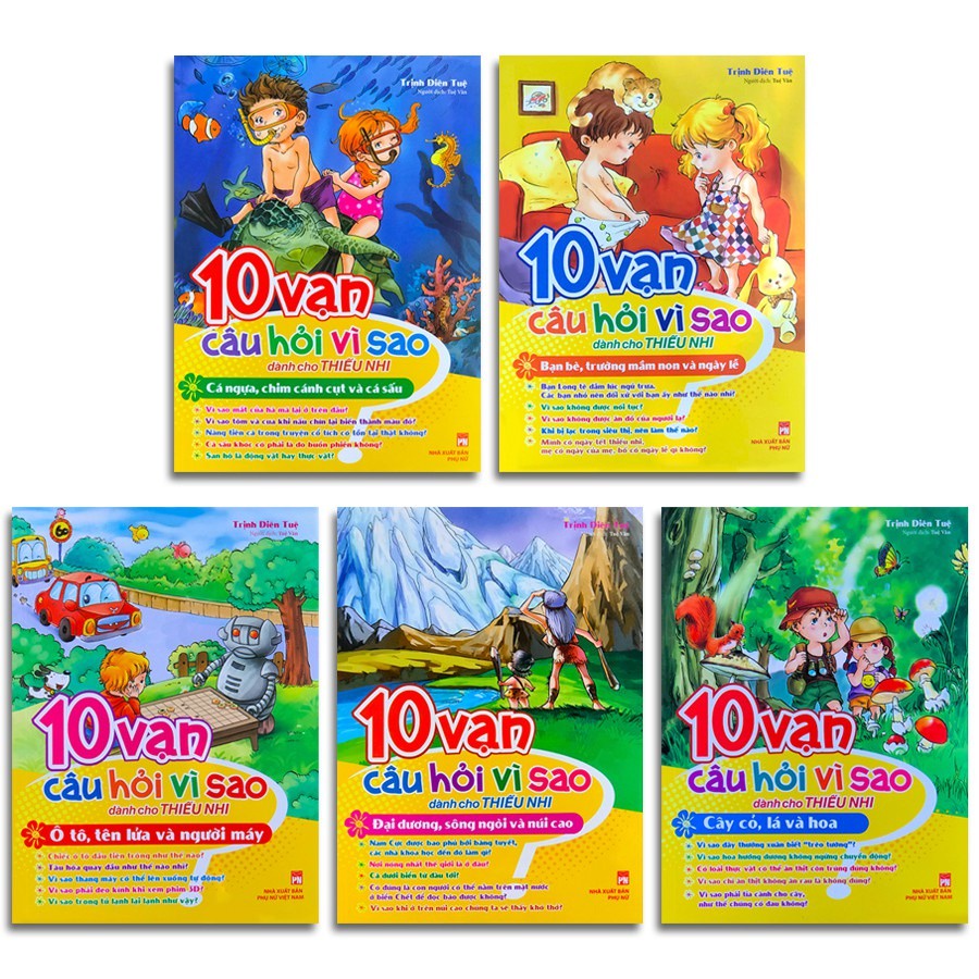 Sách: Hộp 10 Vạn Câu Hỏi Vì Sao Tập 1 (5 Cuốn) - Khám Phá Thế Giới Xung Quanh ( MINH LONG )