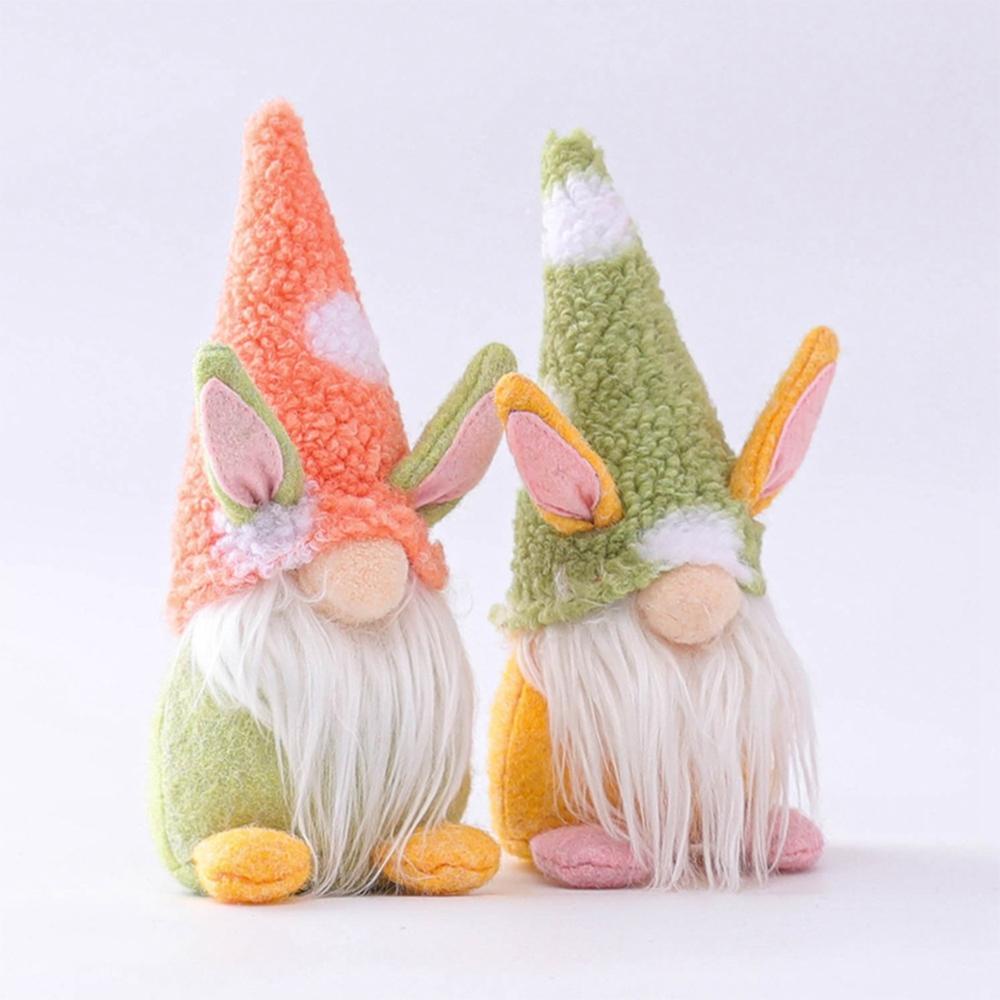 Nickolas Gnome Thỏ Nhồi Bông Đứng Trang Trí Lễ Phục Sinh