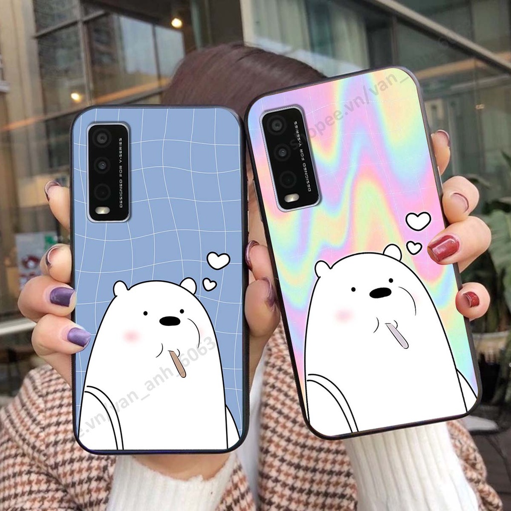 Ốp Vivo Y20 hình thỏ, gấu đáng yêu dễ thương, ốp lưng điện thoại vivo viền dẻo giá rẻ