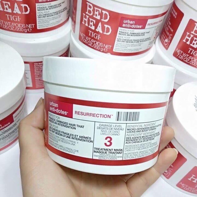 (CHUẨN AUTH) KEM Ủ TÓC PHỤC HỒI HƯ TỔN CẤP ĐỘ 3 TIGI 200GR | BigBuy360 - bigbuy360.vn