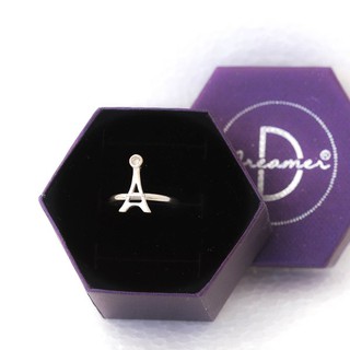 Nhẫn bạc 925 hình tháp eiffel ddreamer 1543nh