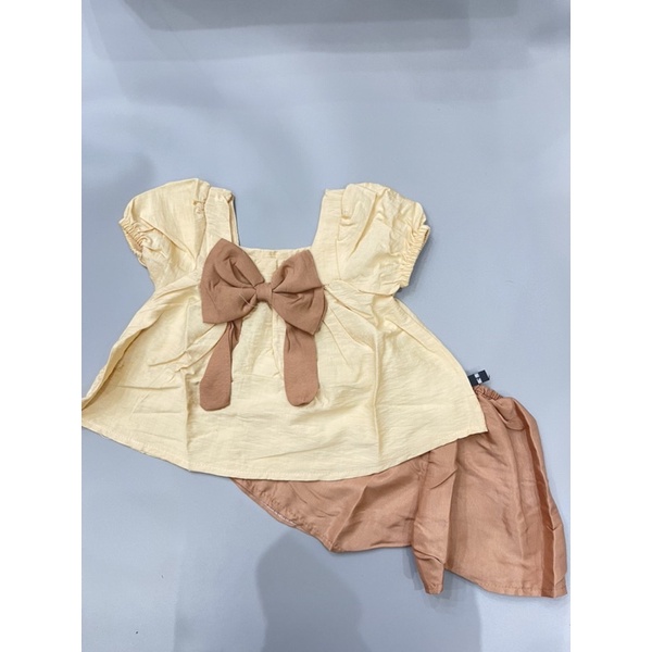 B548 Bộ bé gái lụa mềm từ 6-15kg