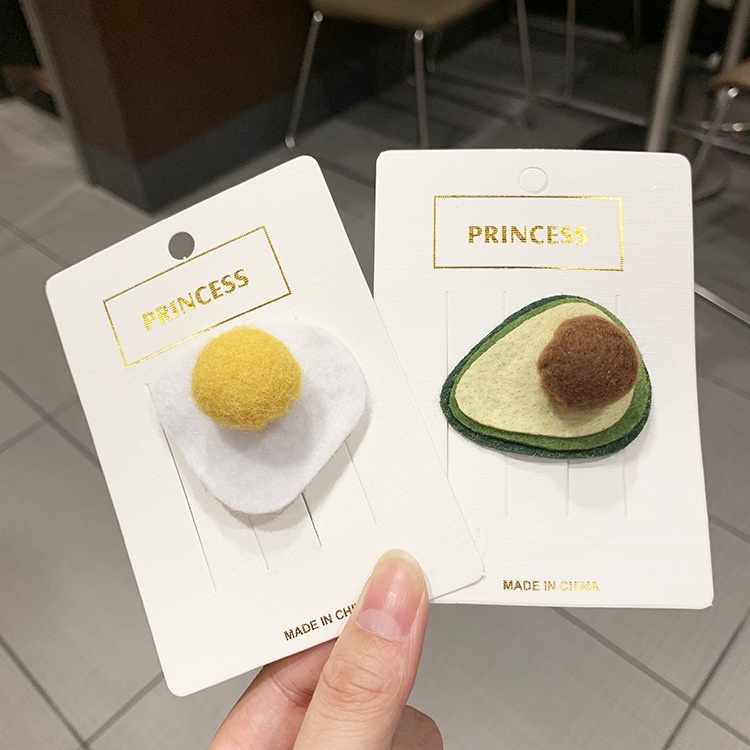 Kẹp Tóc Trái Bơ Trứng Phụ Kiện Thời Trang Cho Nữ AB010