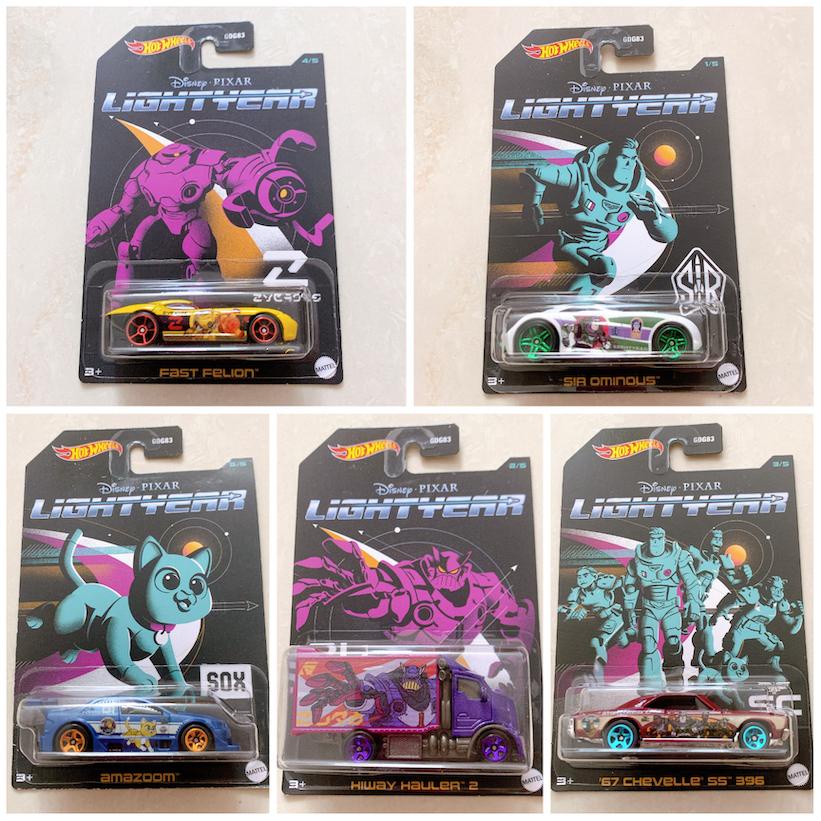 Xe Mô Hình Chính Hãng HotWheels - Set of Disney Pixar Lightyear (mẫu năm 2022)