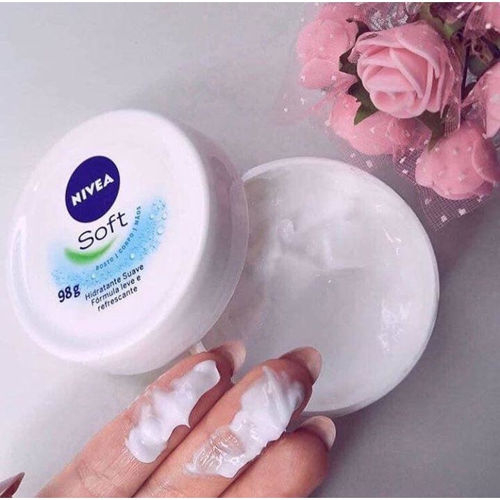 Kem dưỡng ẩm Nivea Soft cho da mặt và toàn thân, kem dưỡng da chống khô nẻ 200ml [Hàng nội địa Đức]