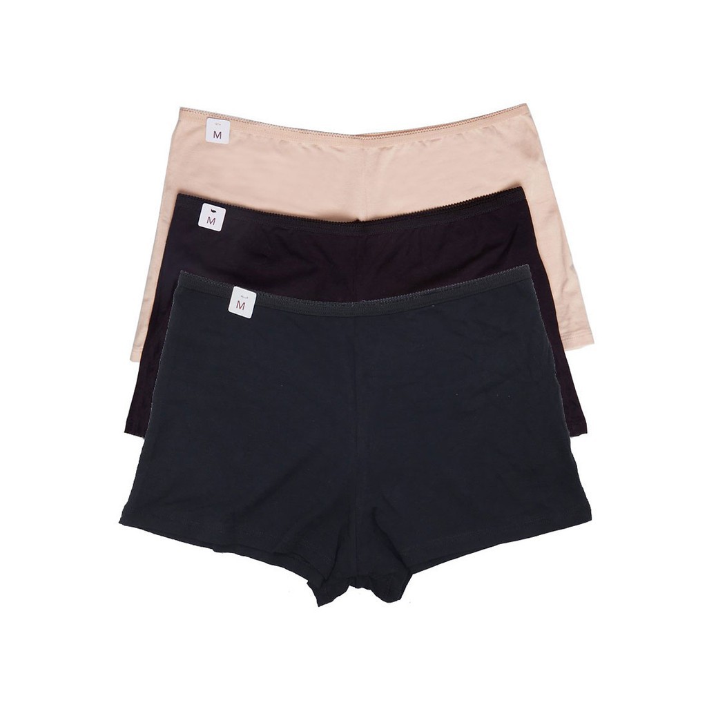 Combo 3 Chiếc Quần Lót Nữ Short Cotton, Quần Lót Nữ Mặc Váy iBasic V107