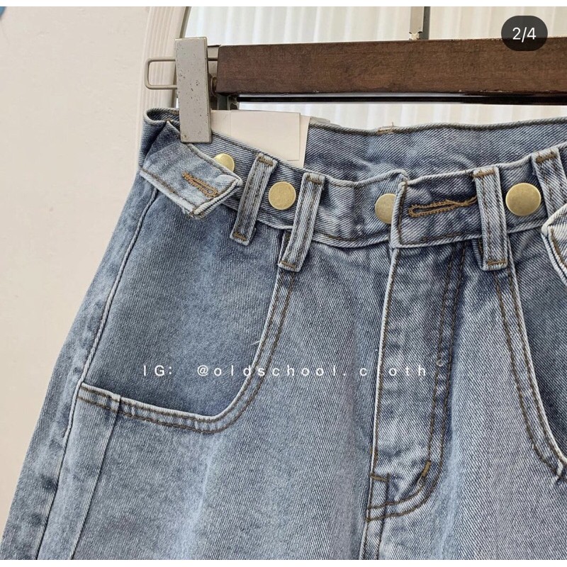 Quần Jeans Ngố Nút Gài | BigBuy360 - bigbuy360.vn