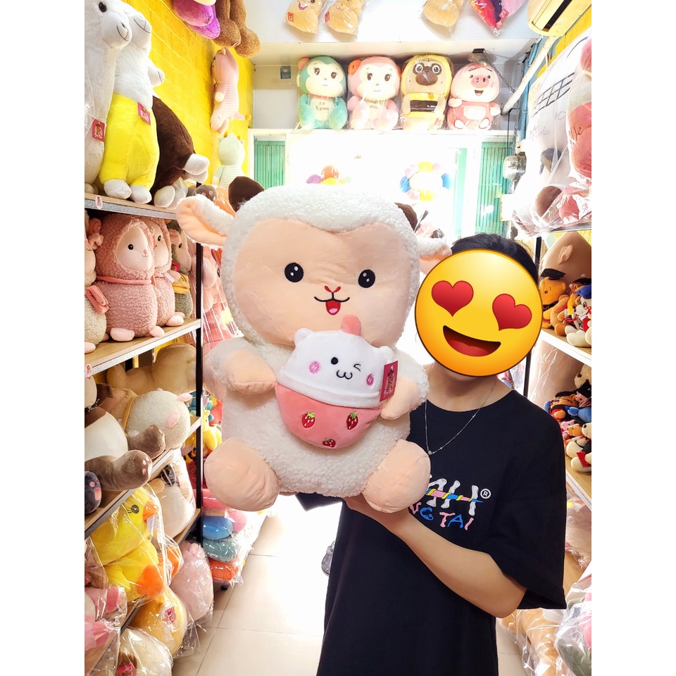 Quà tặng thú bông, gấu bông, heo, chó, vịt, mèo, khỉ, voi nhiều mẫu hình thật 50cm-60cm