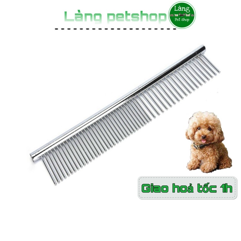 [Mã PET50K giảm Giảm 10% - Tối đa 50K đơn từ 250K] lược inox ❤️freeship❤️lược chải lông rối cho thú cưng inox hàng đẹp