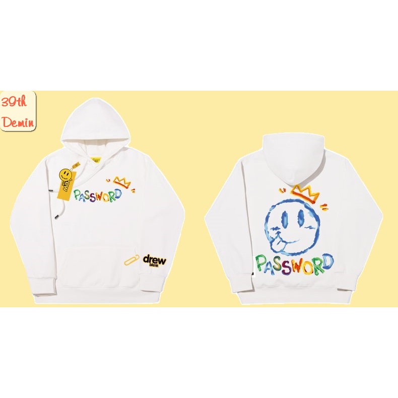 [ẢNH THẬT] Áo Hoodie Drew House PASSWORD unisex nam nữ 2 màu Đen Trắng Trending | BigBuy360 - bigbuy360.vn